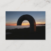 Kingston-meer, Ontario-zonsondergang. Visitekaartje (Achterkant)