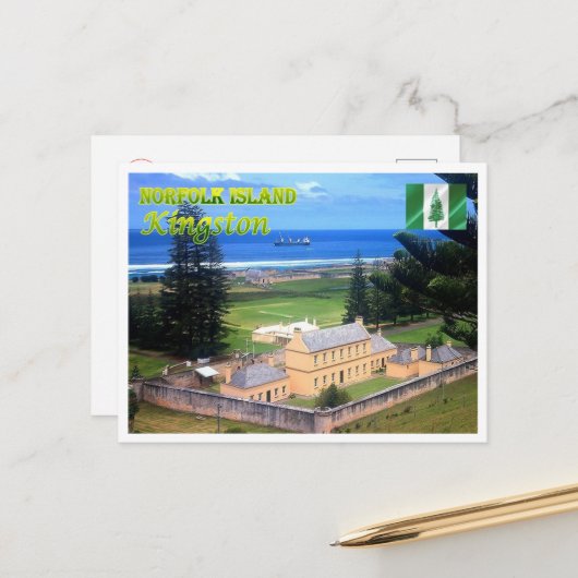Kingston - Norfolk Island - Briefkaart (Voorkant / Achterkant in situ)