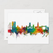 Kingston on Hull England Skyline Briefkaart (Voorkant / Achterkant)