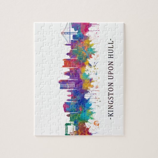 Kingston on Hull England Skyline Legpuzzel (Verticaal)