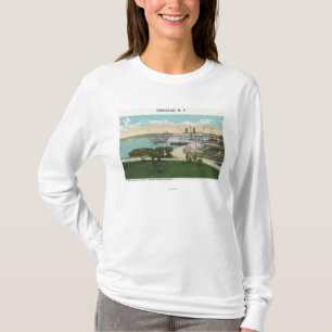 Kingston Point Uitzicht van Hendrick Hudson Steame T-shirt