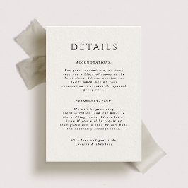 Kingston Portait Wedding Details Kaart