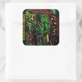 KINGSTON URBAN KUSH BRAND VIERKANTE STICKER (Tas)