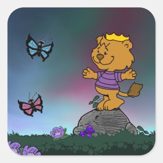 Kingston Vierkante Sticker (Voorkant)