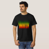 Kingston Wazig Effect Typografie Rasta Reggae T-shirt (Voorkant volledig)
