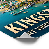 Kingstown Island Haven en Caribische Schoonheid Poster (Hoek)