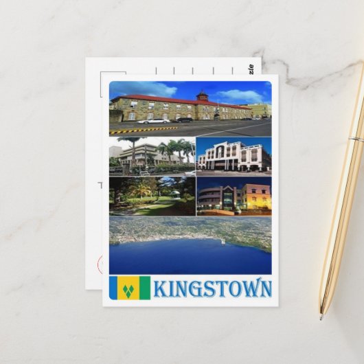 Kingstown - Saint Vincent en de Grenadines - Briefkaart (Voorkant / Achterkant in situ)