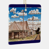 Kingsville, ON Depot by Tom Rock Keramisch Ornament (Rechts)