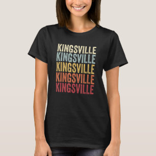Kingsville Texas Kingsville TX Retro  Tekst T-shirt