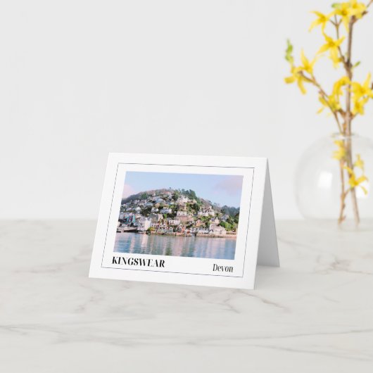 Kingswear, Devon Kaart (Gele Bloem)