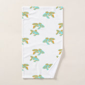 Kingyo Goldfish Blue en Oranje Bad Handdoek (Handdoek)