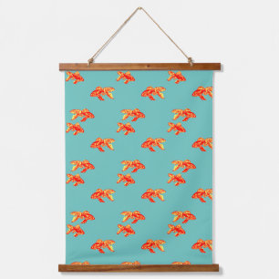Kingyo Goldfish Red en geel Hangend Wandkleed