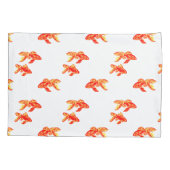 Kingyo Goldfish Red en geel Kussensloop (Achterkant)