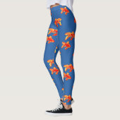 Kingyo Goldfish Red en geel Leggings (Links)