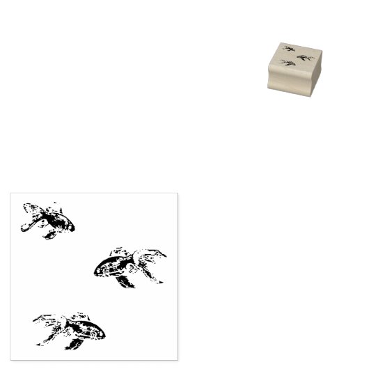 Kingyo Goldfish Red en geel Rubberstempel (Gestempeld)