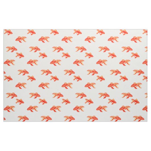 Kingyo rood en geel stof (Fat Quarter)