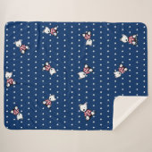 KiniArt 1st Mate Westie Sherpa Blanket Deken (Voorkant (horizontaal))