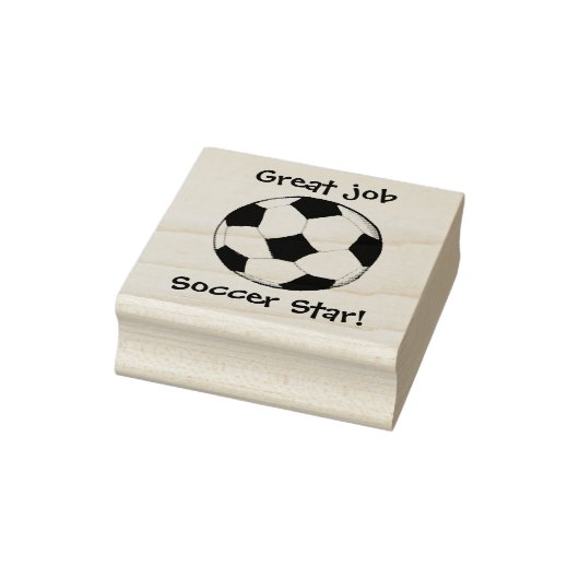 KiniArt Aangepast Voetbal Rubberstempel (Stempel)