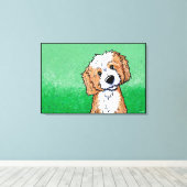 KiniArt Abriot Goldendole Canvas Afdruk (Insitu (Houten vloer))