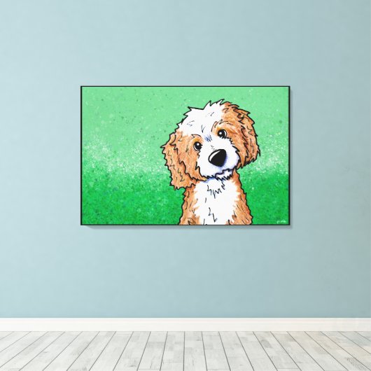 KiniArt Abriot Goldendole Canvas Afdruk (Insitu (Houten vloer))