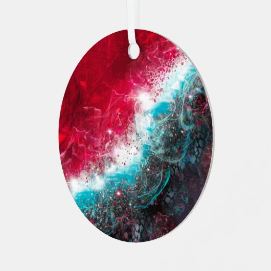 KiniArt Abstracte Art Metal Ornament (Voorkant links)