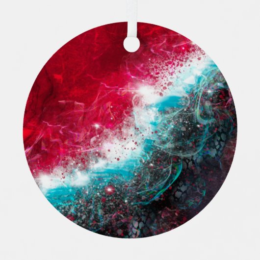 KiniArt Abstracte Art Metal Ornament (Voorkant)