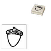 KiniArt Acorn Rubber Stamp Rubberstempel (Gestempeld)