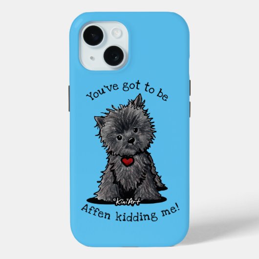KiniArt Affenpinscher Hoesje-Mate iPhone Case (Achterkant)