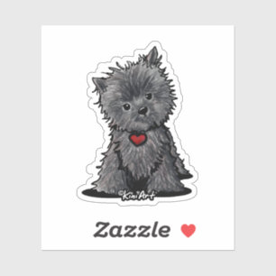 KiniArt Affenpinscher Vinyl Sticker