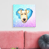 KiniArt Airedale Terrier Canvas Afdrukken (Insitu (Woonkamer))