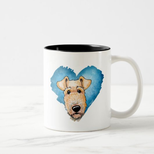 KiniArt Airedale Terrier Coffee Mok (Rechts)