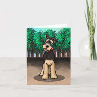 KiniArt Airedale Terrier Kaart