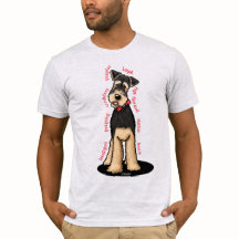 KiniArt Airedale Terrier Lovers T-Shirt