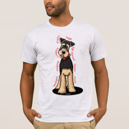 KiniArt Airedale Terrier Lovers T-Shirt