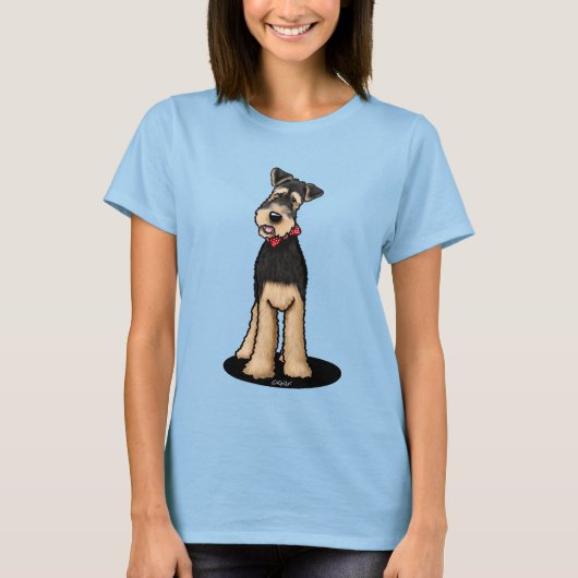 KiniArt Airedale Terrier T-shirt (Voorkant)