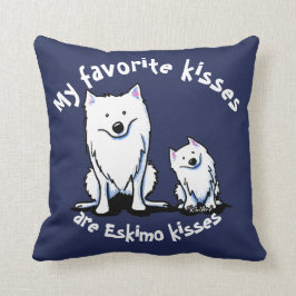 KiniArt American Eskimo Kisses Kussen