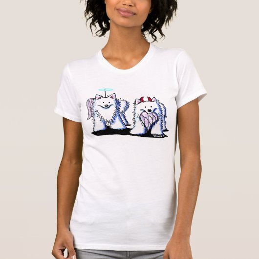 KiniArt American Eskimos T-shirt (Voorkant)