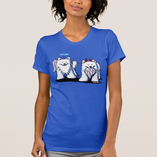 KiniArt American Eskimos T-shirt (Voorkant)