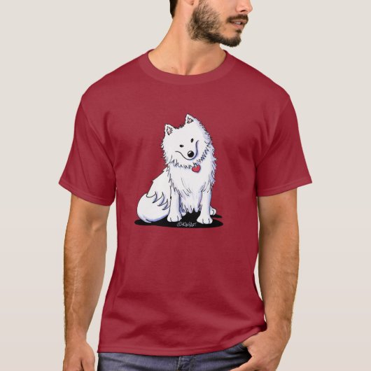 KiniArt Amerikaanse Eskimo T-shirt (Voorkant)