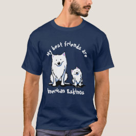 KiniArt Amerikaanse Eskimo Vrienden T-shirt