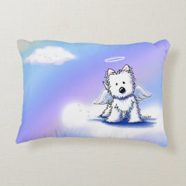 KiniArt Angel Westie Accent Kussen