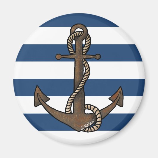 KiniArt Anker Nautische Magneet (Voorkant)