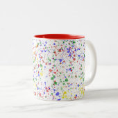 KiniArt Artist Paint geplatterd Tweekleurige Koffiemok (Voorkant rechts)