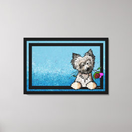 KiniArt Ash Cairn Terrier Art Canvas Afdruk
