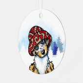 KiniArt Australian Shepherd Ornament (Voorkant links)