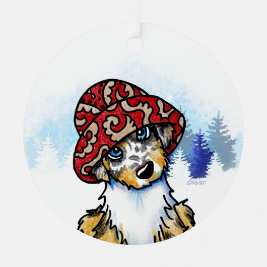 KiniArt Australian Shepherd Ornament (Voorkant)