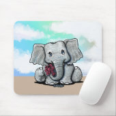 KiniArt Baby Elephant Mousepad Muismat (Met muis)