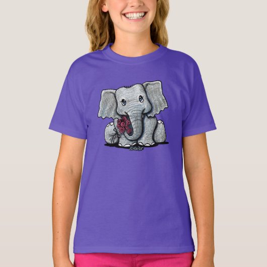 KiniArt baby Elephant T-shirt (Voorkant)