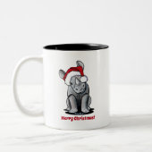 KiniArt Baby Rhino Tweekleurige Koffiemok (Links)
