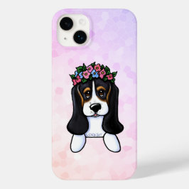 KiniArt Basset Bloemenmeisje iPhone 16 Hoesje